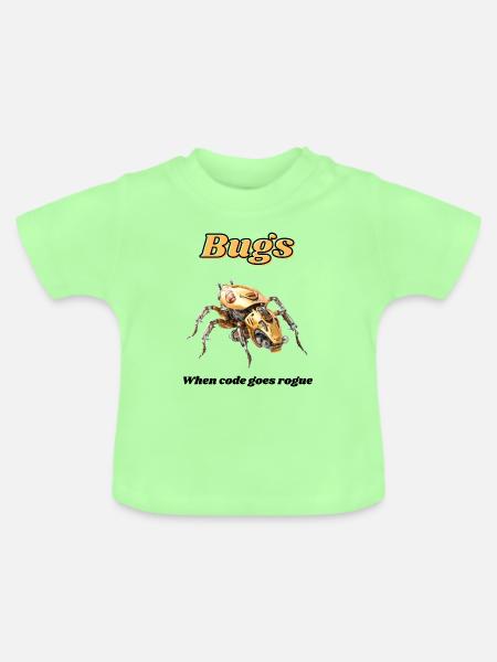 Bugs - Baby Bio-T-Shirt mit Rundhals - Mintgrün