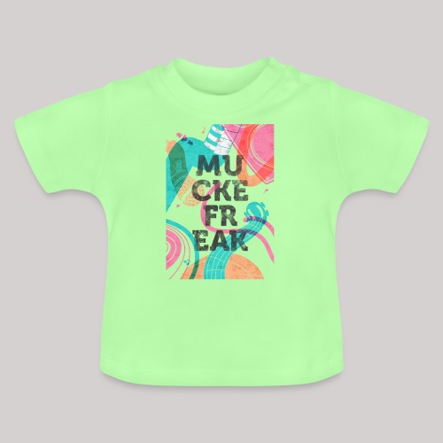 Muckefreak auf hell - Baby Bio-T-Shirt mit Rundhals