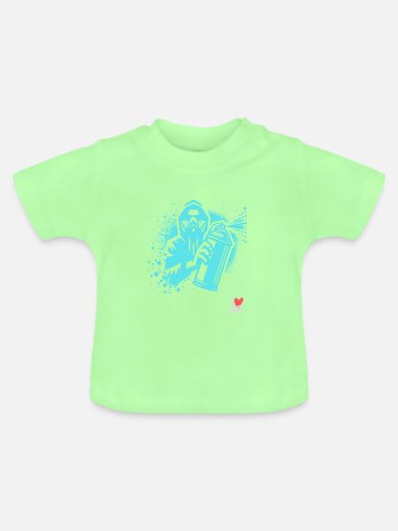 iLoveME - Baby Bio-T-Shirt mit Rundhals - Mintgrün