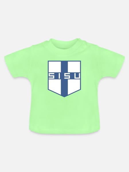 Sisu - Baby Bio-T-Shirt mit Rundhals - Mintgrün