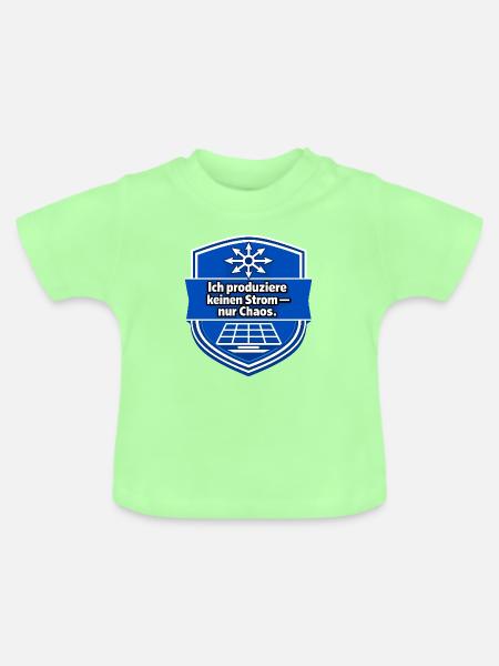 SOLARENERGIE - Baby Bio-T-Shirt mit Rundhals - Mintgrün