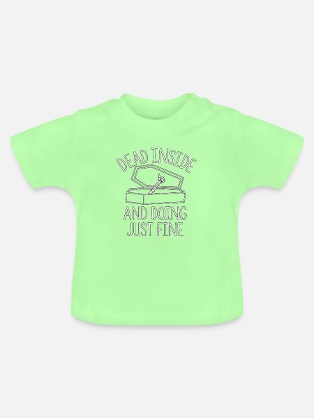 Sarg mit Daumen hoch - Baby Bio-T-Shirt mit Rundhals - Mintgrün