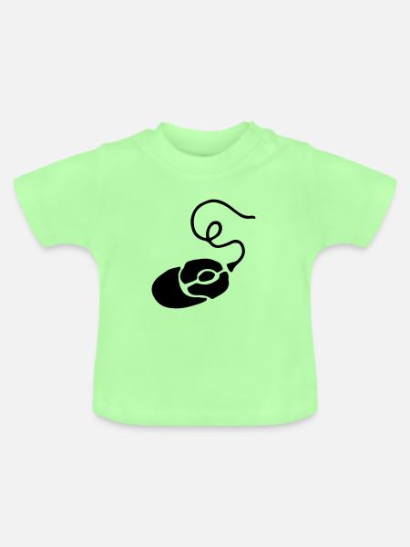 Gamer Geschenk Maus / Mouse - PC - Baby Bio-T-Shirt mit Rundhals - Mintgrün