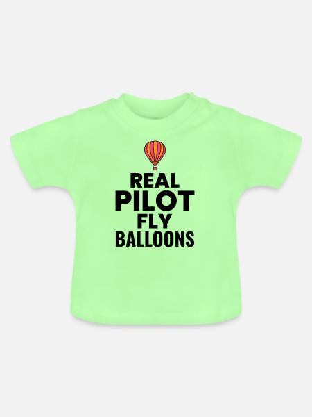 Heißluftballonfahrt Hopper Ballonfahrt Ballonfahrer - Baby Bio-T-Shirt mit Rundhals - Mintgrün