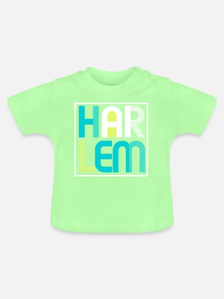 Harlem - Baby Bio-T-Shirt mit Rundhals - Mintgrün