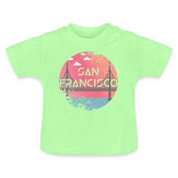 San Francisco - T-shirt bio col rond Bébé - vert menthe - Devant