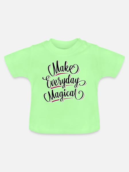 Magisch - Magic - Mädchenhaft - Carpe Diem - Baby Bio-T-Shirt mit Rundhals - Mintgrün