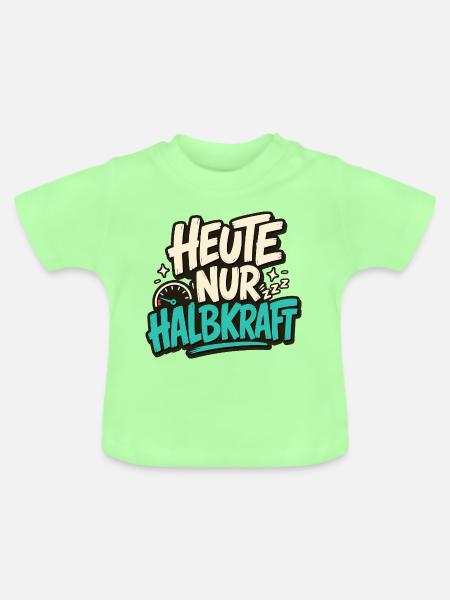 HEUTE NUR HALBKRAFT - Baby Bio-T-Shirt mit Rundhals - Mintgrün