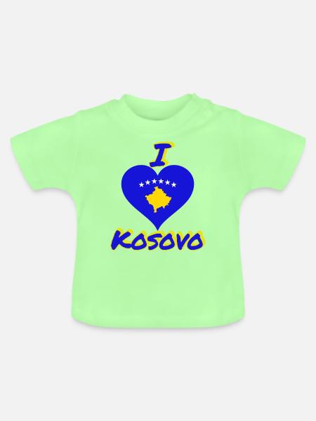 kosovo - Baby Bio-T-Shirt mit Rundhals - Mintgrün