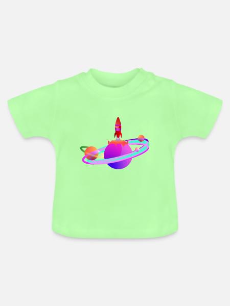 Schläger - Baby Bio-T-Shirt mit Rundhals - Mintgrün