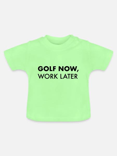Golf - Baby Bio-T-Shirt mit Rundhals - Mintgrün