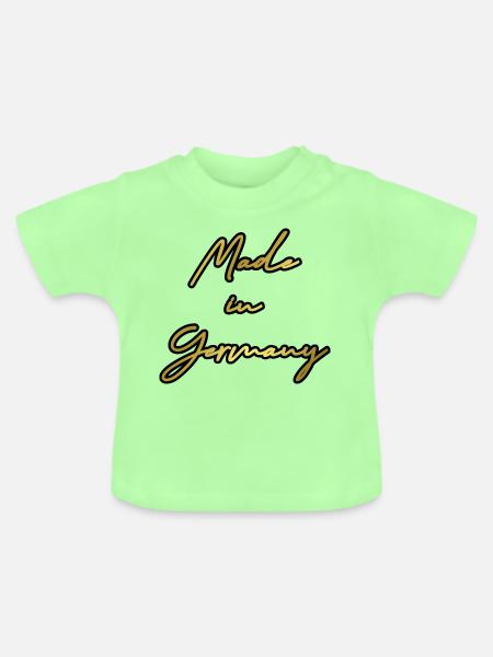 germany made in - Baby Bio-T-Shirt mit Rundhals - Mintgrün