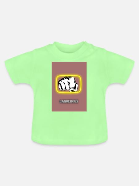 Harnessing Inner Strength: Embracing Satisfaction - Baby Bio-T-Shirt mit Rundhals - Mintgrün