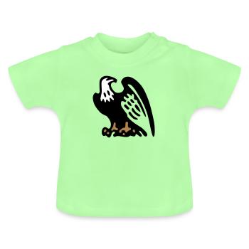aigle aquila2 - T-shirt bio col rond Bébé - vert menthe - Devant