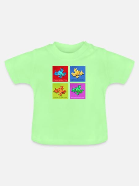 pfeilgiftfrosch - Baby Bio-T-Shirt mit Rundhals - Mintgrün