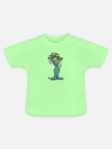 Medusa - Baby Bio-T-Shirt mit Rundhals - Mintgrün