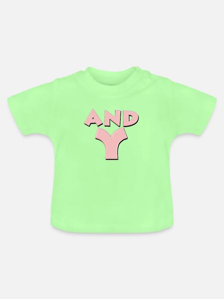 andy2 - Baby Bio-T-Shirt mit Rundhals - Mintgrün