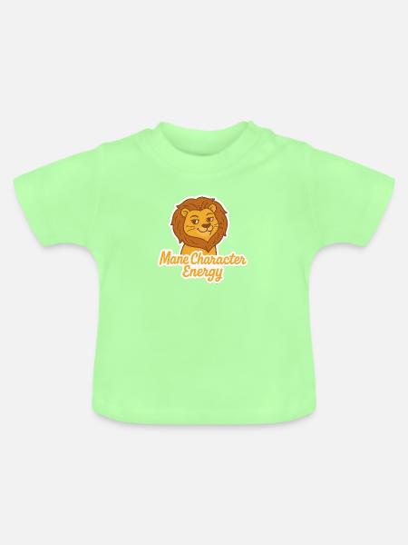 Mane Character Energy - Baby Bio-T-Shirt mit Rundhals - Mintgrün