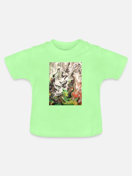 Dämoniko - Baby Bio-T-Shirt mit Rundhals - Mintgrün