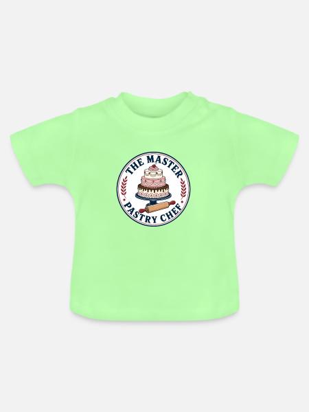Konditor Konditorin - Baby Bio-T-Shirt mit Rundhals - Mintgrün