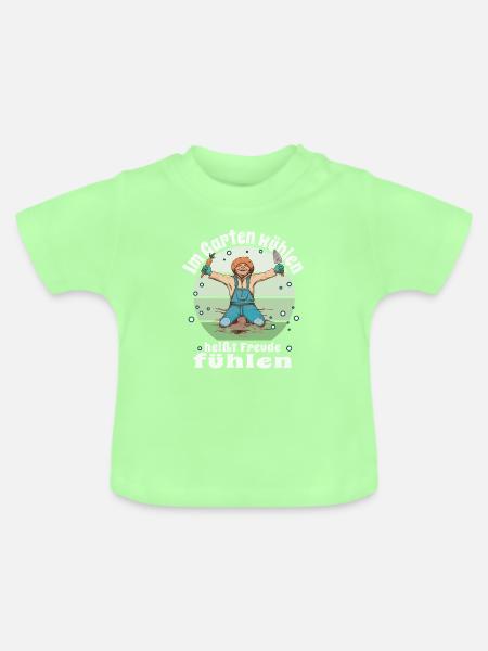 Gärtner Pflanzen Kleingärtner Schrebergarten - Baby Bio-T-Shirt mit Rundhals - Mintgrün