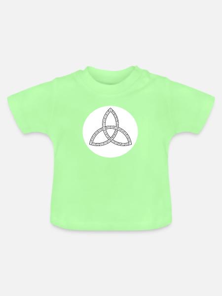 Triquetra - Baby Bio-T-Shirt mit Rundhals - Mintgrün
