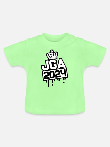Junggesellenabschied Jga 2024 - Baby Bio-T-Shirt mit Rundhals - Mintgrün