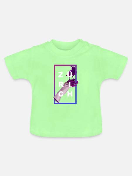 ZÜRICH - Baby Bio-T-Shirt mit Rundhals - Mintgrün