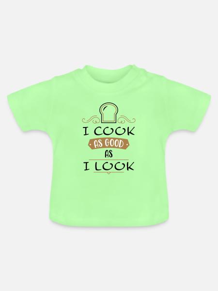 Hobbykoch - Baby Bio-T-Shirt mit Rundhals - Mintgrün