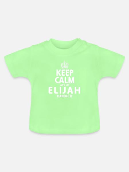 ELIJAH, regel das. - Baby Bio-T-Shirt mit Rundhals - Mintgrün