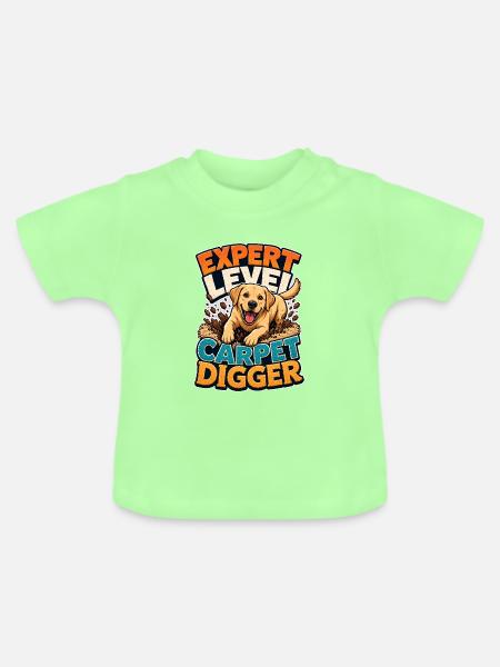 Labrador Retriever - Baby Bio-T-Shirt mit Rundhals - Mintgrün
