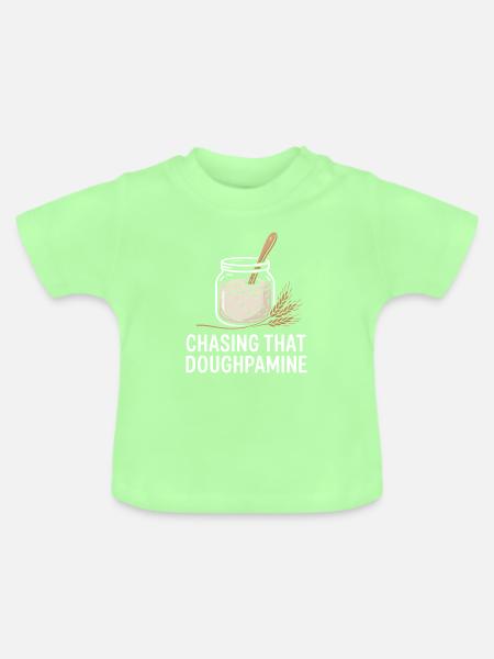 Sourdough Dopamine Kunst - Baby Bio-T-Shirt mit Rundhals - Mintgrün