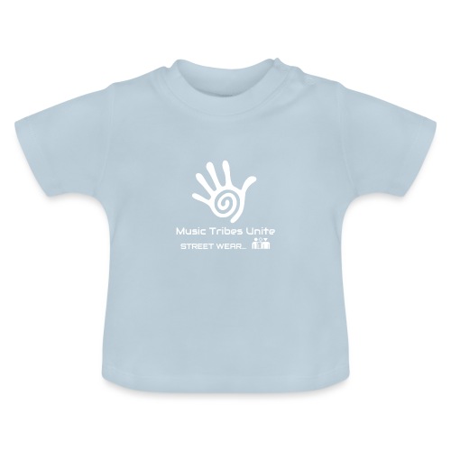 Music Tribes Unite - STREETWEAR by Pia & Nigel J. - Baby Organic T-Shirt with Round Neck