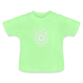 sound system culture blanc - T-shirt bio col rond Bébé - vert menthe - Devant