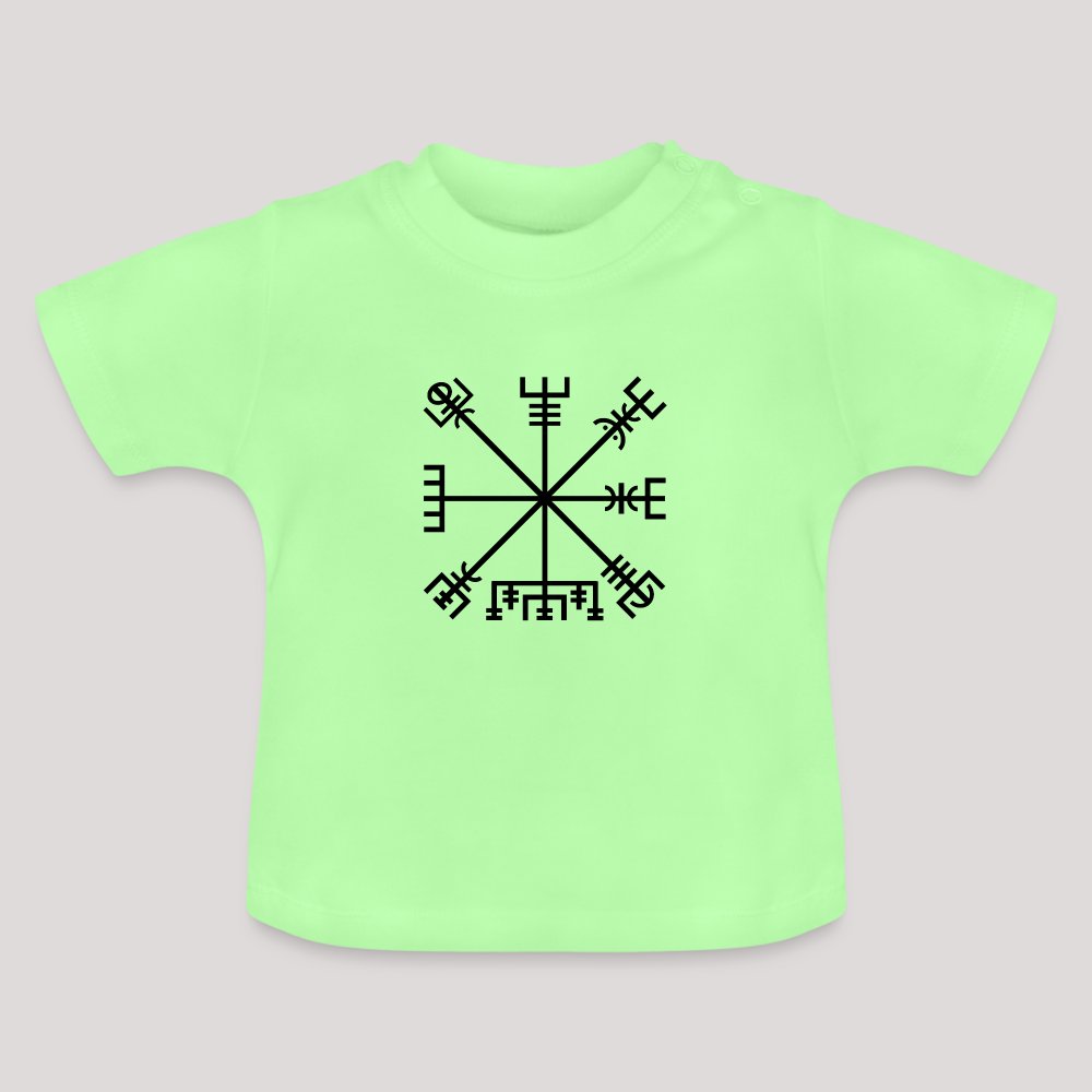 Vegvisir - Baby Bio-T-Shirt mit Rundhals Mintgrün