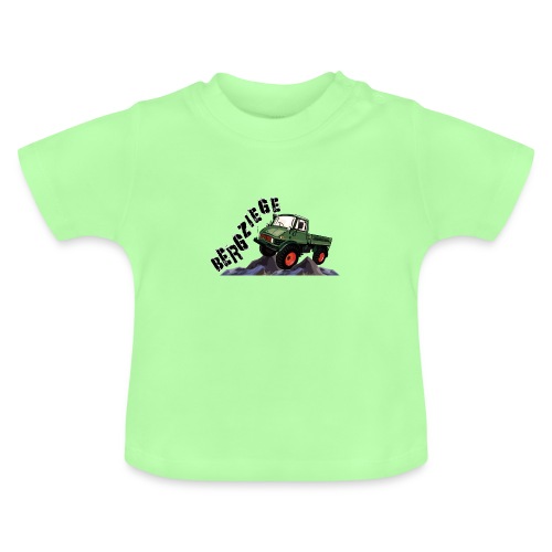 Bergziege - Unimog - Offroad - Oldtimer - Baby Bio-T-Shirt mit Rundhals