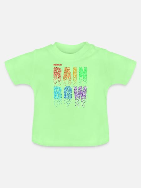 Shrimps - Rainbow - Baby Bio-T-Shirt mit Rundhals - Mintgrün
