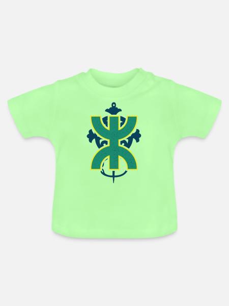 Z Imazighen artwork - Baby Bio-T-Shirt mit Rundhals - Mintgrün