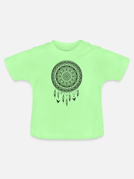 Keep Dreaming - Baby Bio-T-Shirt mit Rundhals - Mintgrün