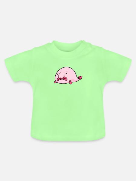 Blobfisch Fisch - Baby Bio-T-Shirt mit Rundhals - Mintgrün