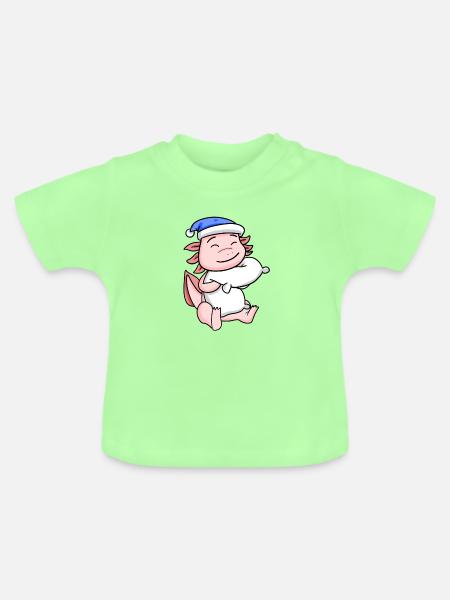Axolotl Baby - Baby Bio-T-Shirt mit Rundhals - Mintgrün