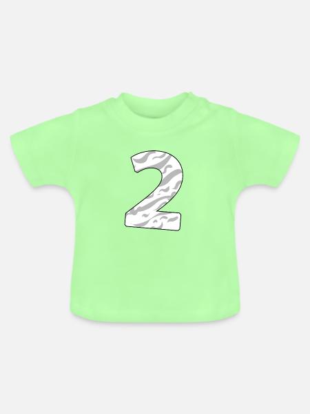 2 - Baby Bio-T-Shirt mit Rundhals - Mintgrün
