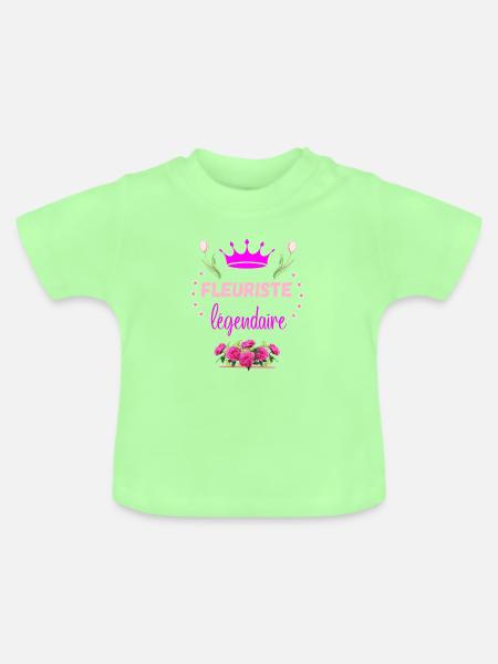 Legendärer Florist - Baby Bio-T-Shirt mit Rundhals - Mintgrün
