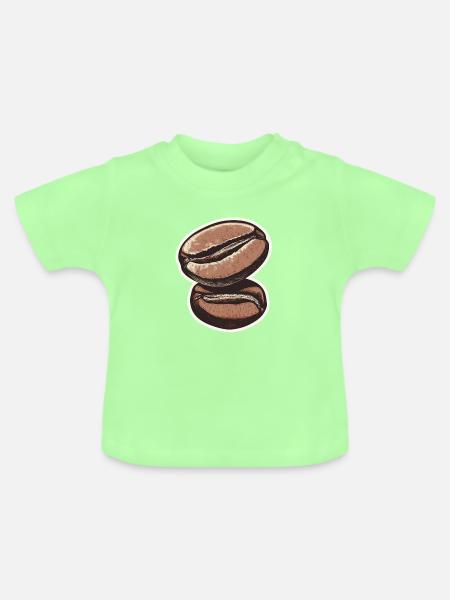 Kaffee - Baby Bio-T-Shirt mit Rundhals - Mintgrün