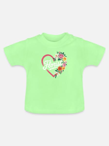 Florist - Baby Bio-T-Shirt mit Rundhals - Mintgrün