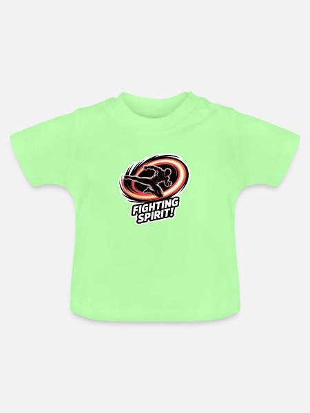 Ausbruch des Kampfgeistes - Baby Bio-T-Shirt mit Rundhals - Mintgrün