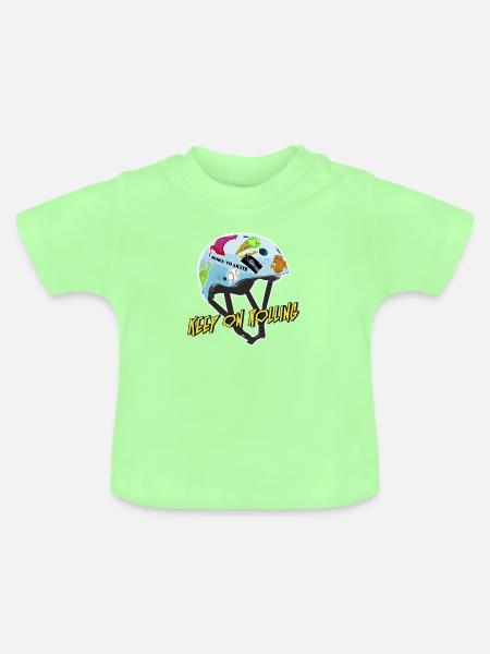 skater - Baby Bio-T-Shirt mit Rundhals - Mintgrün