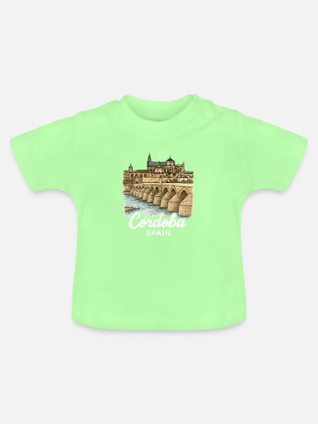 Cordoba Spanien - Baby Bio-T-Shirt mit Rundhals - Mintgrün