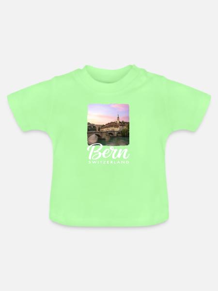 Bern Schweiz - Baby Bio-T-Shirt mit Rundhals - Mintgrün