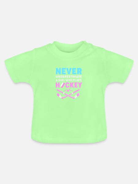 Para Eishockey Handicap - Baby Bio-T-Shirt mit Rundhals - Mintgrün